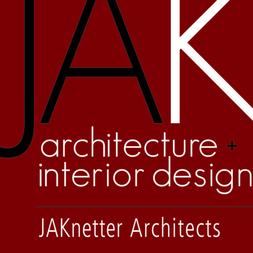 Logo for JAKnetter Architects focusing on architecture and interior design.
