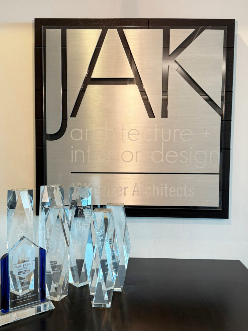 company logo with awards 
